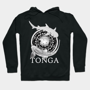 Zebra Shark and Whitetip Reef Shark Tonga diving Hoodie